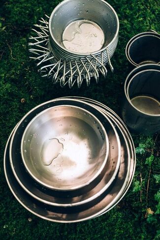 كوب حقيبة الظهر تيتانيوم E-204 للجنسين من سنو بيك، فضي، 322 مل in Kuwait