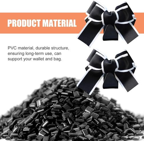 2 PCS Cute Bow Car Seat Headrest Hooks, S Type Back Seat Hanger, Universal Vehicle Storage Hanger for Handbag Purse Coat, Space-Saving Car Accessories (Black) in Saudi Arabia