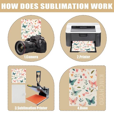 KINCHYGO, Sublimation Notebooks Cover A5 Linen Cotton Book Hard Covers Blank in Saudi Arabia