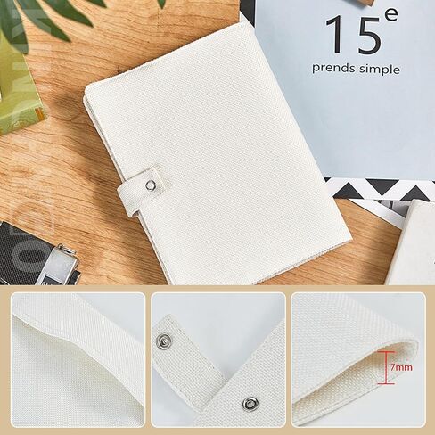 KINCHYGO, Sublimation Notebooks Cover A5 Linen Cotton Book Hard Covers Blank in Saudi Arabia