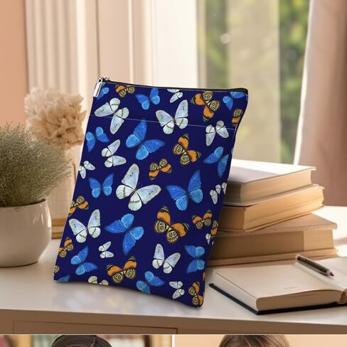 Cute Book Lovers Gifts, Book Sleeve, Books Covers for Paperbacks Books Sleeve Pouch with Zipper Front Pocket Reading Bookish Accessories Cute Decor Gifts for Women Friend Christmas Birthday, Style 11 in Saudi Arabia