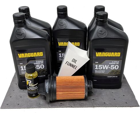 Vanguard 15W-50 Full Synthetic Oil Change Kit for Vanguard 810cc and Big Block Engines with Oil Guard (Contains 5 Quarts) in Saudi Arabia