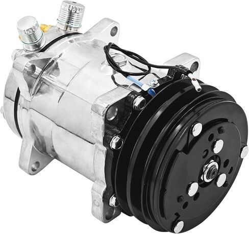 345-4547 ضاغط مكيف الهواء SD5H09 12 فولت متوافق مع كاتربيلر كات 259D 279D 289D 299D 257D 277D 287D 236D 242D 246D 262D 272D يستبدل # CA345-4547 3454547 5093951 in Kuwait