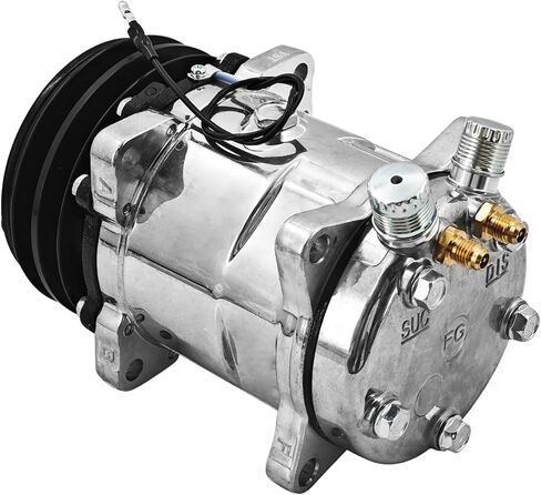 345-4547 ضاغط مكيف الهواء SD5H09 12 فولت متوافق مع كاتربيلر كات 259D 279D 289D 299D 257D 277D 287D 236D 242D 246D 262D 272D يستبدل # CA345-4547 3454547 5093951 in Kuwait