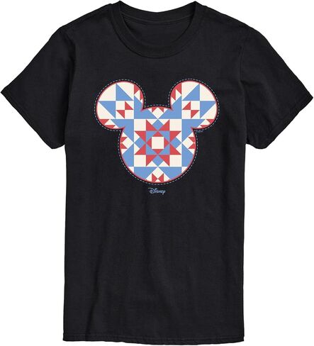 Disney - Mickey Ears Quilt - Men's Short Sleeve Graphic T-Shirt in Saudi Arabia