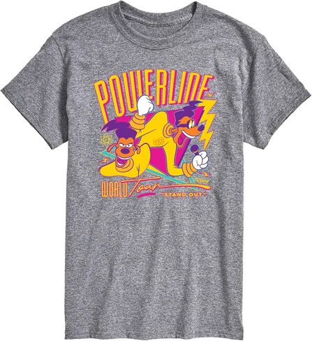 HYBRID APPAREL A Goofy Movie - Powerline Tour - تي شيرت برسومات للرجال بأكمام قصيرة in Saudi Arabia