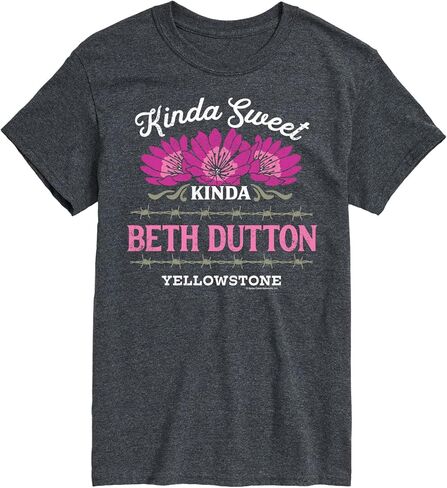 HYBRID APPAREL - Yellowstone - Kinda Sweet Kinda Beth Dutton - تي شيرت برسومات للرجال بأكمام قصيرة in Kuwait