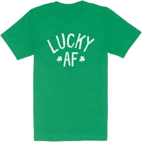 TeesAndTankYou Lucky AF St Patrick's Day Shirt Unisex in Saudi Arabia