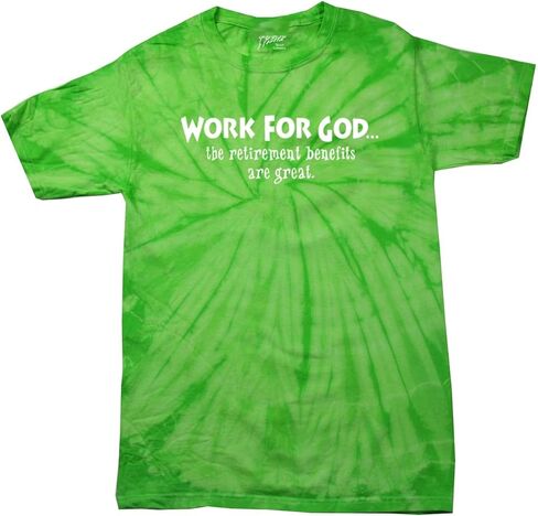 تي شيرت Trenz Shirt Company Christian تي شيرت Work for God The Benefit رائع بأكمام قصيرة in Kuwait