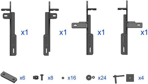 HD Ridez Blow Molding Running Boards Side Step Compatible with Chevy Colorado GMC Canyon 2015-2026 Crew Cab in Saudi Arabia