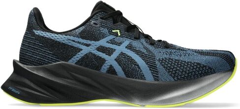 حذاء الجري Dynablast 5 للسيدات من ASICS، أسود/بحر شتوي، 10 US in Kuwait