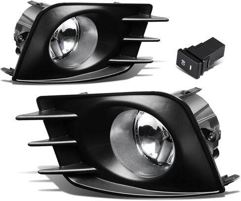 مجموعة مصابيح الضباب الأوتوماتيكية المتوافقة مع 2011-2013 Toyota Scion tC، استبدال مصباح الضباب مع مفتاح الإطار ومجموعة الأسلاك، جانب السائق والراكب، عدسة كهرمانية in Kuwait