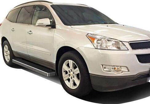 قضبان جانبية للوحة الجري HD Ridez مقاس 6 بوصات من الفولاذ المقاوم للصدأ المصقول متوافقة مع Chevy Traverse 2007-2017 وBuick Enclave 2007-2009 (باستثناء Denali) (قضبان جانبية لخطوات Nerf Bar) in Saudi Arabia