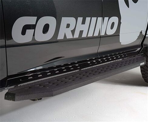 لوحات الجري والأقواس Go Rhino RB20 | الفولاذ المجلفن، طلاء بطانة السرير الواقي | 69441687ت | يناسب 2007-2021 تويوتا تندرا كرو ماكس بيك اب in Saudi Arabia