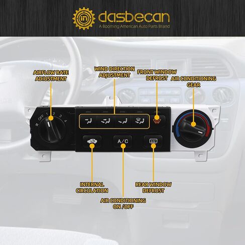 Dasbecan 599-269 AC Heater Climate Control Panel Compatible with 1999-2004 Honda Odyssey LX 3.5L V6, Cab Air Conditioning Controller Switch, Replace# 79600-S0X-A01ZA,79600-S0X-A03ZA,79600-S0X-A02ZA in Saudi Arabia