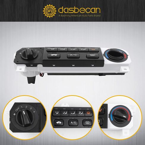 Dasbecan 599-269 AC Heater Climate Control Panel Compatible with 1999-2004 Honda Odyssey LX 3.5L V6, Cab Air Conditioning Controller Switch, Replace# 79600-S0X-A01ZA,79600-S0X-A03ZA,79600-S0X-A02ZA in Saudi Arabia