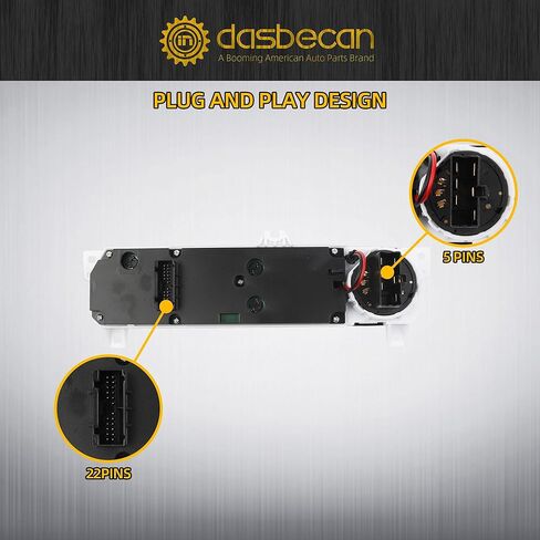 Dasbecan 599-269 AC Heater Climate Control Panel Compatible with 1999-2004 Honda Odyssey LX 3.5L V6, Cab Air Conditioning Controller Switch, Replace# 79600-S0X-A01ZA,79600-S0X-A03ZA,79600-S0X-A02ZA in Saudi Arabia