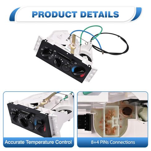 AC Climate Controller Panel, HVAC Control Module Replaces 8-98037-365-3, 98037365 Compatible with Isuzu NPR, NPR-HD, NPR-XD, NQR, NRR 2007-2023, 8+4 Pins, 1 pc in Saudi Arabia