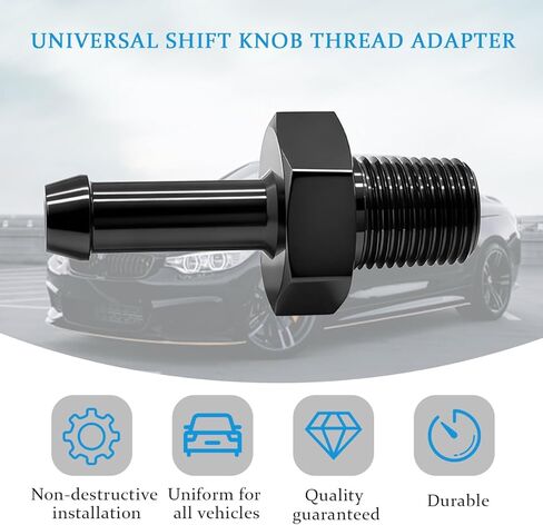 Car 1/8" NPT Male to 1/4" Hose Barb Fitting Adapter, Aluminum Anodized Nipple Straight 1/8" NPT to 1/4" Auto Hose Fuel Line Connector, Universal for Trucks RVs Sedans in Saudi Arabia