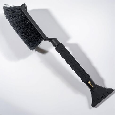 17" Snow Brush and Ice Scraper, Compact Car Snow Removal Tool with Durable Brush Head & Ice Scraper Winter Windshield Cleaner with Comfortable Grip in Kuwait