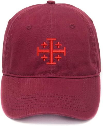 Embroidery Hat Cotton Embroidered Casual Men's Baseball Cap Cross God Jesus Christian in Saudi Arabia