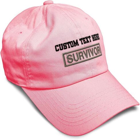 Soft Baseball Hat Embroidered Dad Survivor Cancer Men & Ladies Cap Cotton in Saudi Arabia