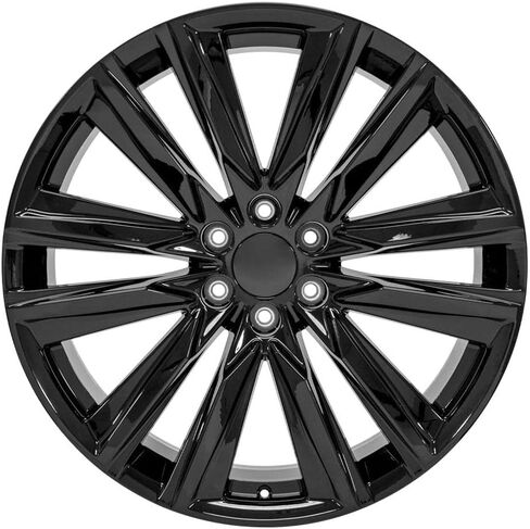 OE Wheels CA91 24 Inch Rim Fits Escalade Sport Style 6x139.7 24x10 Gloss Black - Hollander 4869 (1) in Saudi Arabia