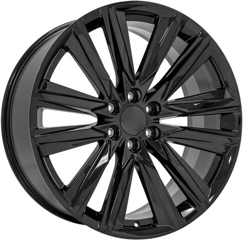 OE Wheels CA91 24 Inch Rim Fits Escalade Sport Style 6x139.7 24x10 Gloss Black - Hollander 4869 (1) in Saudi Arabia