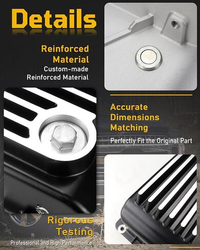 328053210 وعاء زيت ناقل الحركة من الألومنيوم المصبوب عالي التحمل متوافق مع Ford F150 F-150 Ranger Mustang 2017 2018 2019 2020 2021 2022 2023 2024 2025 مجهز بنقل 10R80 in Kuwait