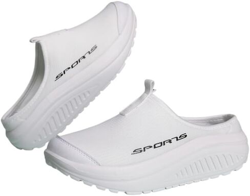 Women's Breathable Mesh Slip-On Sneakers - Cushioned Sole, Comfortable Fabric Insole, All-Season Low-Top Design, Casual Footwear EVA Sole Sneakers in Kuwait