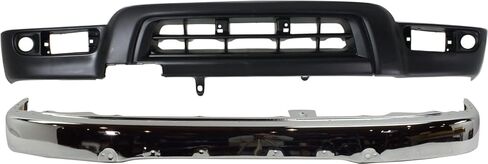 طقم ممتص الصدمات Garage-Pro لسيارة Toyota 4Runner Base SR5 1999-2002 أداة رياضية أمامية من الفولاذ الكروم مع توفير لوحة ترخيص للموديلات التي لا تحتوي على حزمة رياضية يستبدل # 5210135660 TO1002168 5391135912 in Saudi Arabia