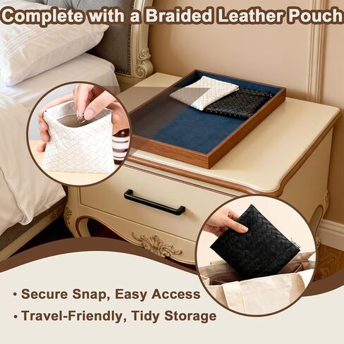 Large Solid Wood Jewelry Watch Tray, Velvet Jewelry Board Display Trays for Key Wallet Ring，Stackable Wooden Jewelry Drawer Organizer Showcase Jewelry Holder(Royal Blue) in Saudi Arabia