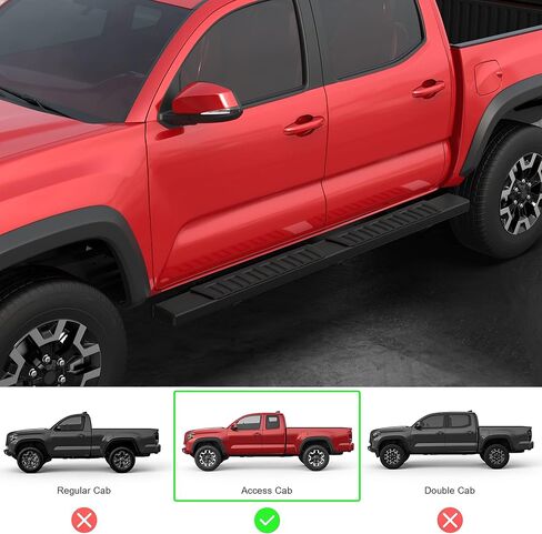 MOSTPLUS 6 inch Running Boards Nerf Bar Compatible with 2005-2023 Toyota Tacoma Access Cab Side Step in Saudi Arabia