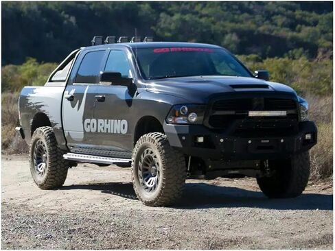 Go Rhino RB20 Running Boards & Brackets | Galvanized Steel, Textured Black | 69443580PC | Fits 2022-2024 Toyota Tundra Double Cab Pickup in Saudi Arabia
