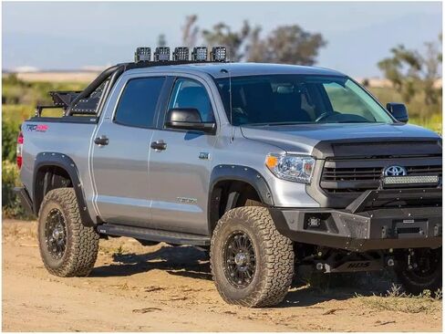 Go Rhino RB20 Running Boards & Brackets | Galvanized Steel, Textured Black | 69443580PC | Fits 2022-2024 Toyota Tundra Double Cab Pickup in Saudi Arabia