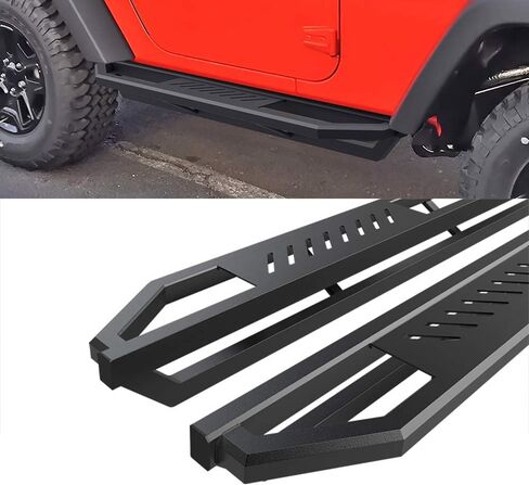 HD Ridez Jeep Side Steps Armor Compatible with Jeep Wrangler JK 2007-2018 2-Door (Factory Sidesteps or Rock Rails Have to Be Removed) (Nerf Bar Side Steps Side Bars) in Saudi Arabia