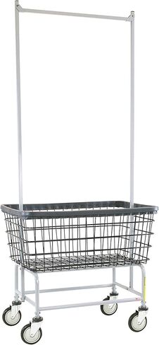 عربة غسيل سلكية R&B Wire™ 200F56/D7، 4.5 بوشل مع حامل عمود مزدوج، Dura-Seven™، ضمان عدم الصدأ لمدة سبع سنوات، صنع في الولايات المتحدة الأمريكية in Kuwait