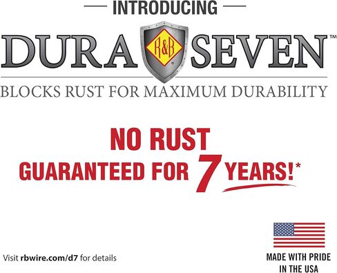 عربة غسيل سلكية R&B Wire™ 200F56/D7، 4.5 بوشل مع حامل عمود مزدوج، Dura-Seven™، ضمان عدم الصدأ لمدة سبع سنوات، صنع في الولايات المتحدة الأمريكية in Kuwait