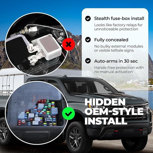 Defender Anti-Theft Intelligent Kill Switch Immobilizer for GM Trucks ('99-'18) Silverado/Sierra 1500 & 2500/3500, & SUVs ('95-'20) Suburban/Tahoe/Yukon - Remote-Controlled Engine Disabler in Saudi Arabia