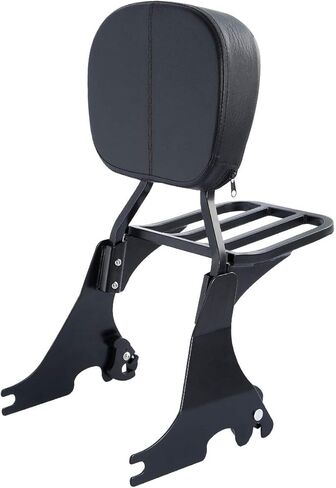 TCT-MOTORPARTS Backrest Sissy Bar & Luggage Rack Fits for Harley Sportster 1200 Custom 2004-2023 in Saudi Arabia