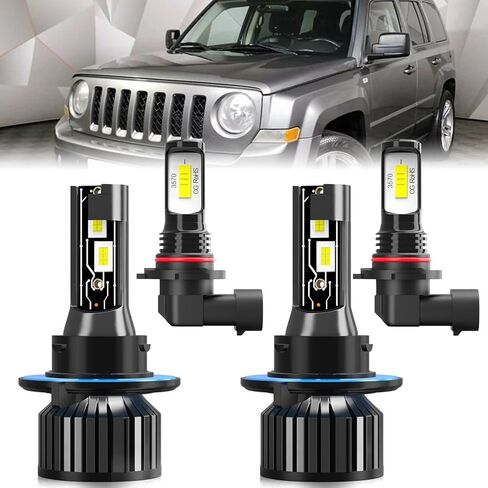 مناسب لمصابيح الإضاءة Jeep Wrangler 2010-2022، مجموعة مصابيح الضباب ذات الشعاع العالي/المنخفض، التوصيل والتشغيل، 4 قطع in Kuwait