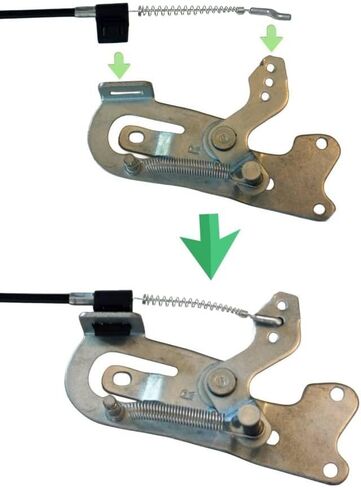 Recliner Sofa and Reclined Chair Replacement Cable D Handle Pull Type, S-Shaped(Z Tip) End, Total Cable Length (Include Handle) : 29inch, Exposed Length:3.5inch DASS-1, 2Pcs in Kuwait