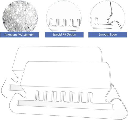 علامات تبويب مجلد الملفات 40 قطعة من ملصقات مجلد الملفات المعلقة وعلامات تبويب حفظ الملفات البلاستيكية الشفافة وإدراج الورق لتحديد سريع مع صندوق تخزين in Kuwait