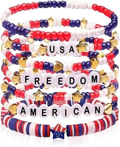 Long tiantian Freedom Bracelet Work Harder Be Better bracelet USA American Flag Jewelry Gifts Independence Day Memorial Veterans Celebration in Saudi Arabia