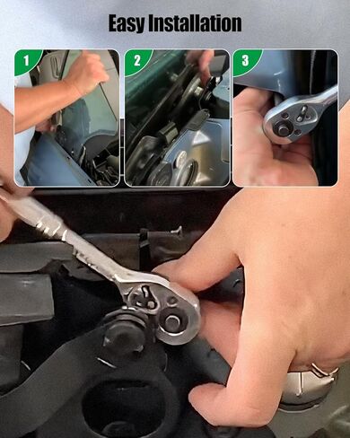 Rear Quarter Window Regulator Repair Kit Compatible with Ford Mustang MK5 S197 2-Door Convertible Coupe 2005-2014 in Kuwait