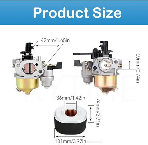 DXPW3425 Carburetor Kit Fit For DeWalt DXPW3425E 3400 PSI DXPW3625 3600 PSI 2.5 GPM 6.5HP Pressure Washer, For Harbor Freight Predator 60363 68120 Engine Parts Carb With Air Filter in Saudi Arabia