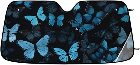 واقي من الشمس بشريط القوس الوردي لتظليل الزجاج الأمامي للسيارة، والزجاج الأمامي لتظليل السيارة، ودرع السيارات الواقي من الشمس للحفاظ على برودة السيارة، ومظلة داخلية من حرارة الشمس وحماية من الأشعة فوق البنفسجية 55 * 27.5 بوصة in Kuwait