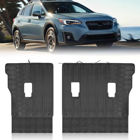 2018 Crosstrek/Impreza Cargo Mat متوافق مع Subaru Crosstrek XV 2018-2023 مسند الظهر الخلفي حصيرة Impreza Hatchback Trunk Cargo Liner حامي ظهر المقعد الخلفي لملحقات Subaru in Kuwait