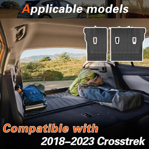 2018 Crosstrek/Impreza Cargo Mat متوافق مع Subaru Crosstrek XV 2018-2023 مسند الظهر الخلفي حصيرة Impreza Hatchback Trunk Cargo Liner حامي ظهر المقعد الخلفي لملحقات Subaru in Kuwait
