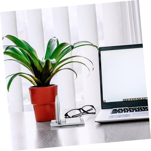 jojofuny Metal Ballpoint Business Pen with Desktop Stand, Smooth Signing Pen for Office and Hotel Use, Sturdy Office Writing Accessory in Saudi Arabia
